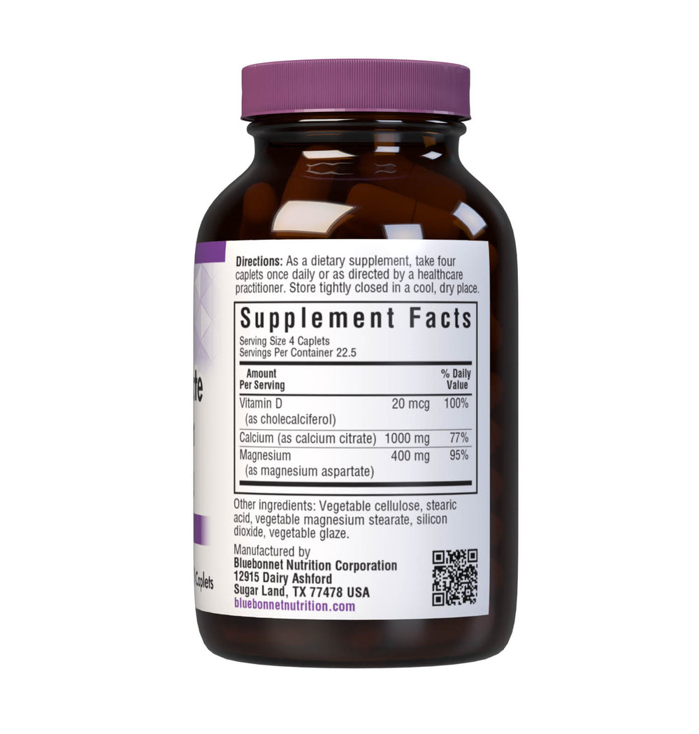 Bluebonnet Nutrition Calcium Citrate Magnesium &amp; Vitamin D3 90 Caplets thumbnail 3