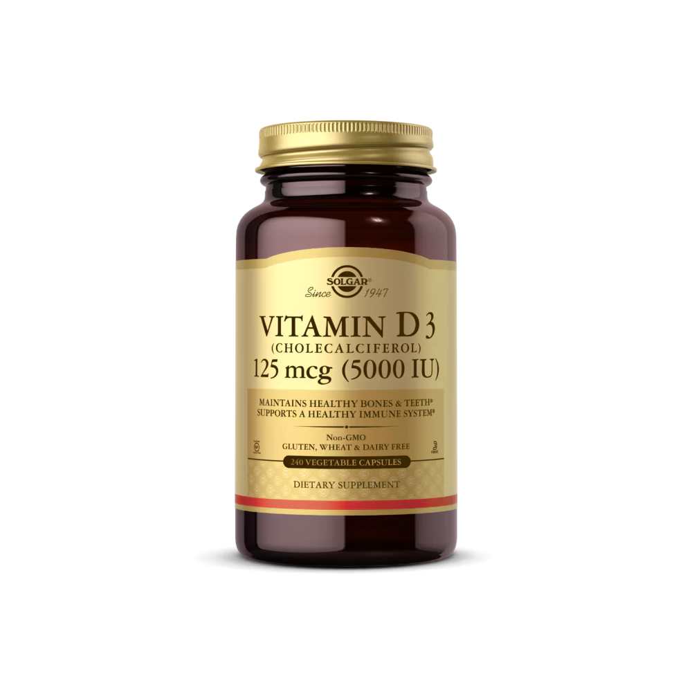 Solgar Vitamin D3 (cholecalciferol) 125 Mcg (5,000 Iu) 60 Vegetable Capsules thumbnail 3