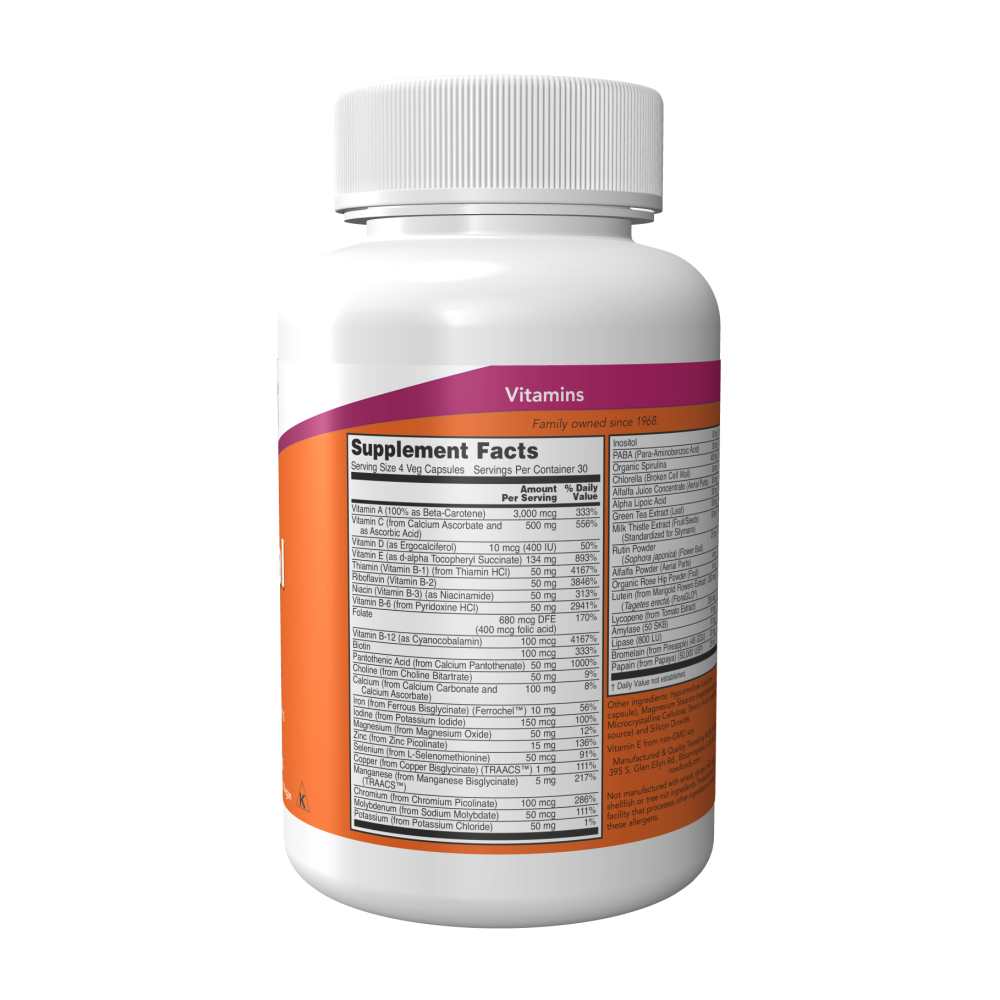Now Foods Special Two Multivitamin – with Green Superfoods &amp; Herbal Extracts – 120 Veg Capsules thumbnail 3