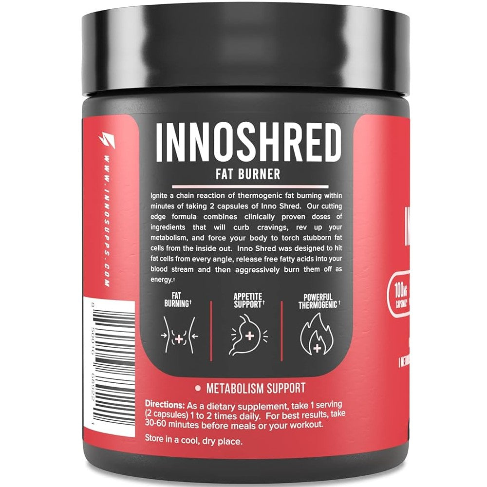 Innosupps Inno Shred™ Fat Burner – Metabolism &amp; Appetite Support thumbnail 2