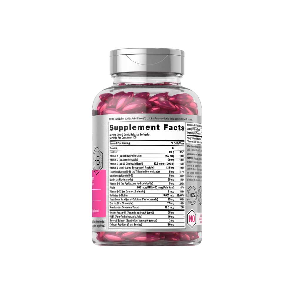 Horbäach Hair Skin &amp; Nails | 300 Softgels thumbnail 2