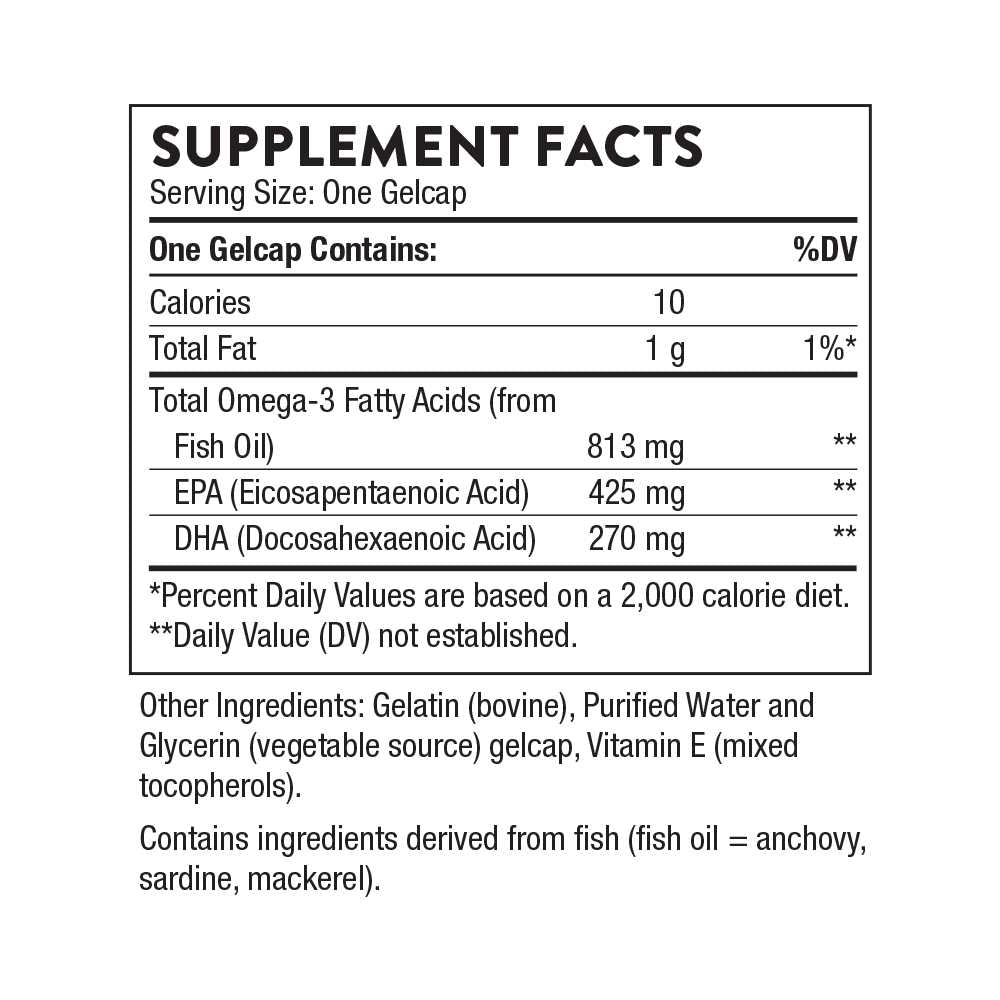 Thorne Super Epa – Omega-3 for Heart, Brain &amp; Joint Support 90 Gelcaps thumbnail 2