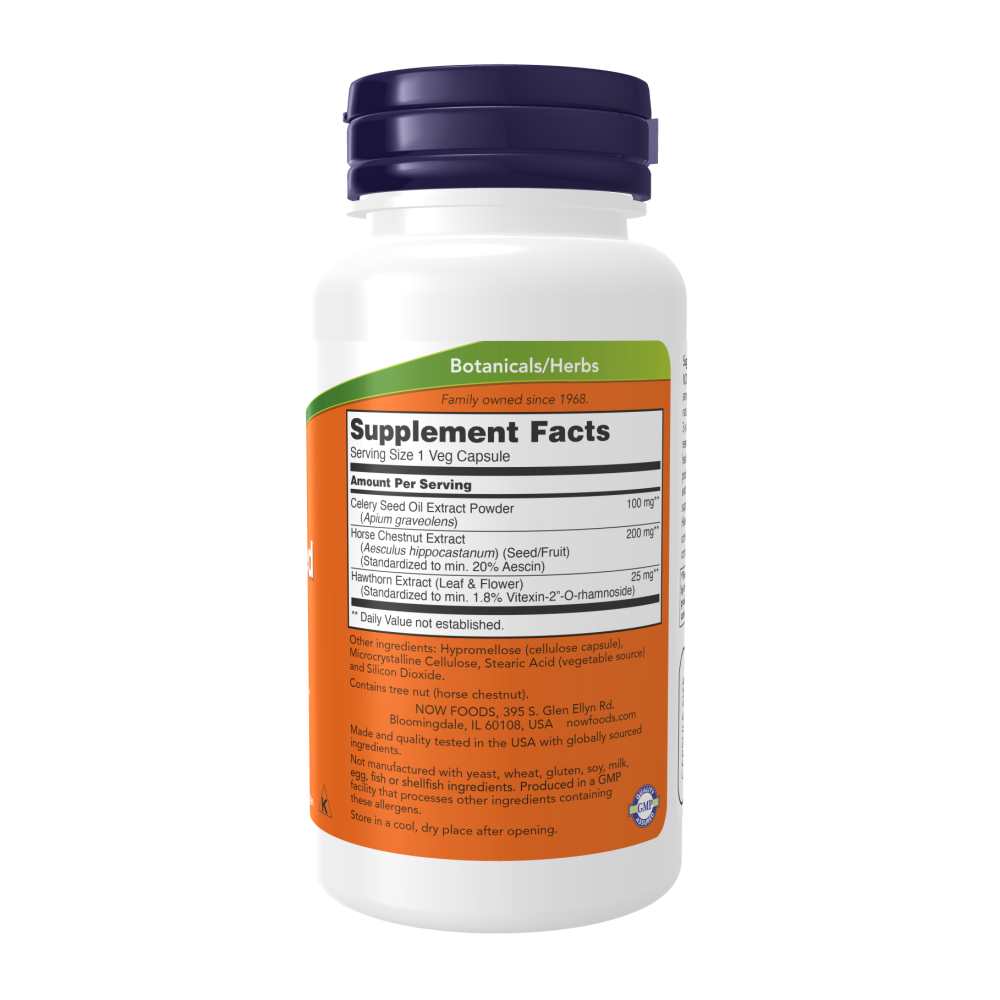 Now Foods Celery Seed Extract – Circulatory &amp; Vascular Support with Horse Chestnut &amp; Hawthorn – 60 Veg Capsules thumbnail 2