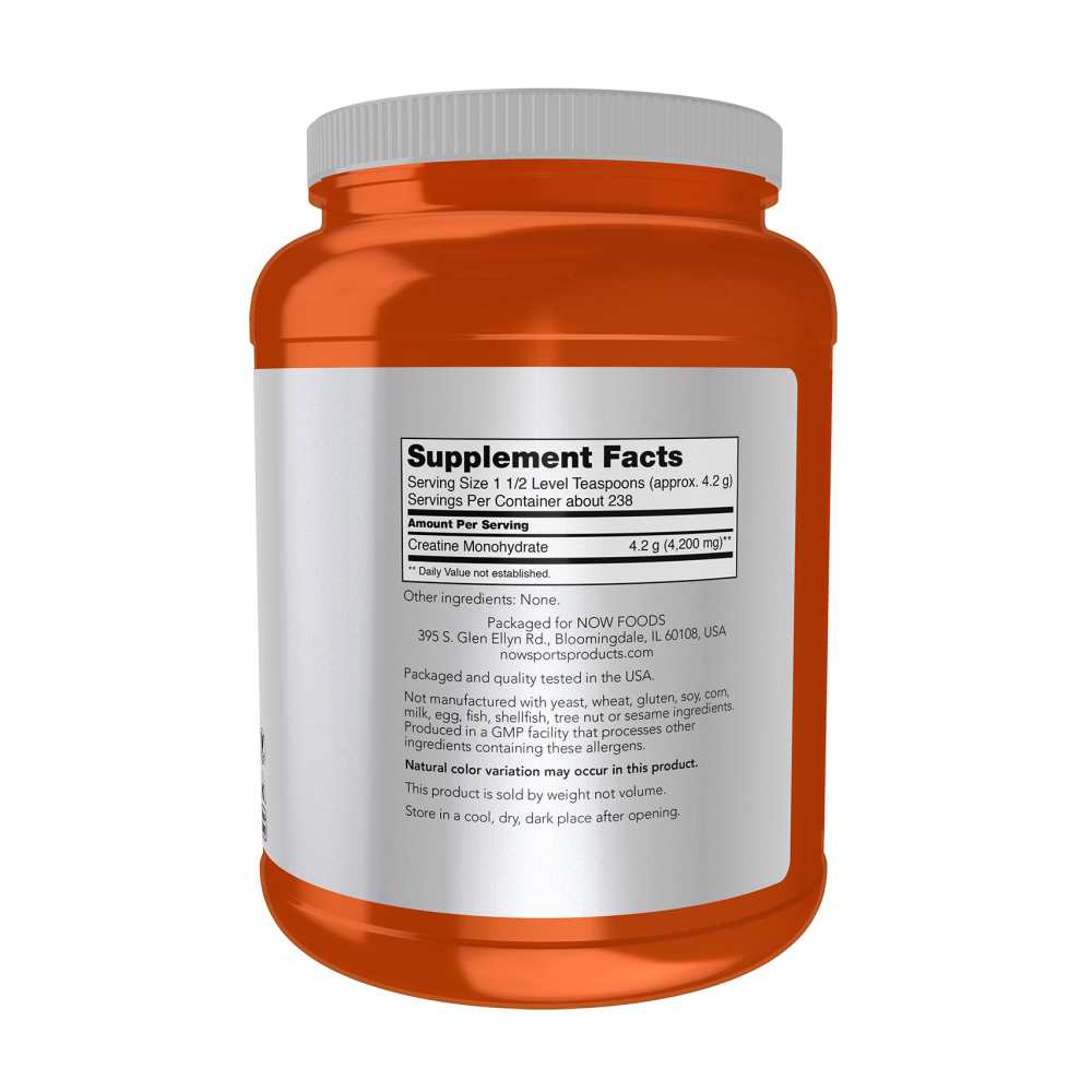Now Sports Creatine Monohydrate – Micronized Powder – Muscle Strength &amp; Power Formula – 500g thumbnail 2