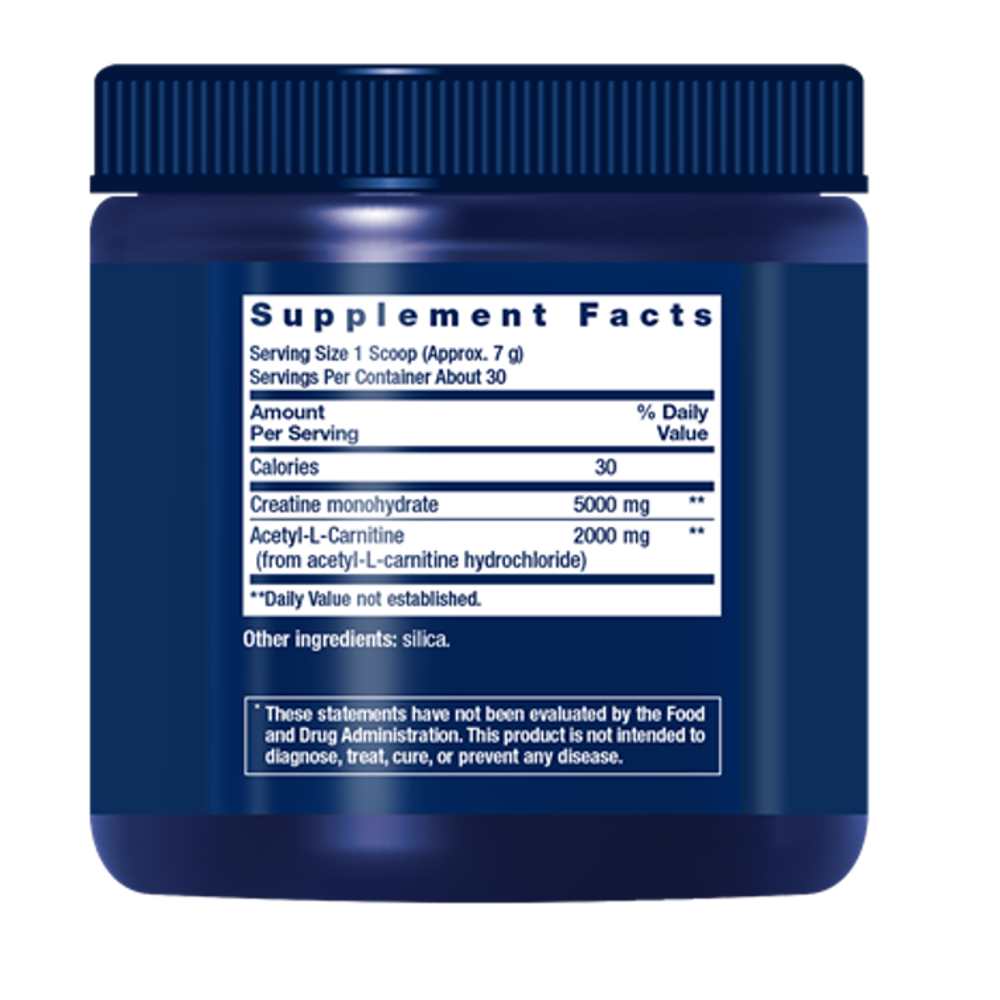 Life Extension Creatine &amp; Acetyl-L-Carnitine Energy Plus Powder– 233g thumbnail 2