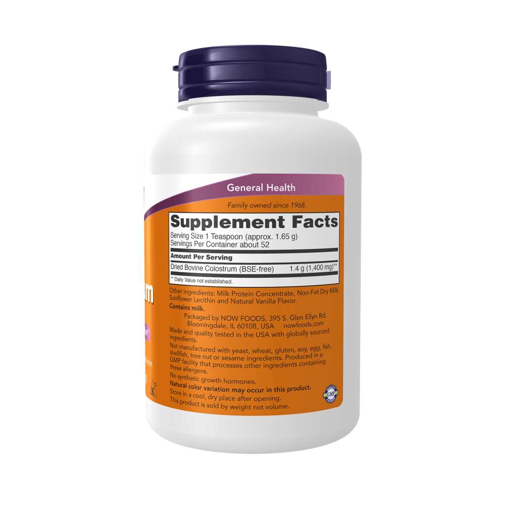 Now Foods Colostrum Powder – Immune Support with Naturally Occurring Immunoglobulins &amp; Lactoferrin – 3 Oz (85 G) thumbnail 2