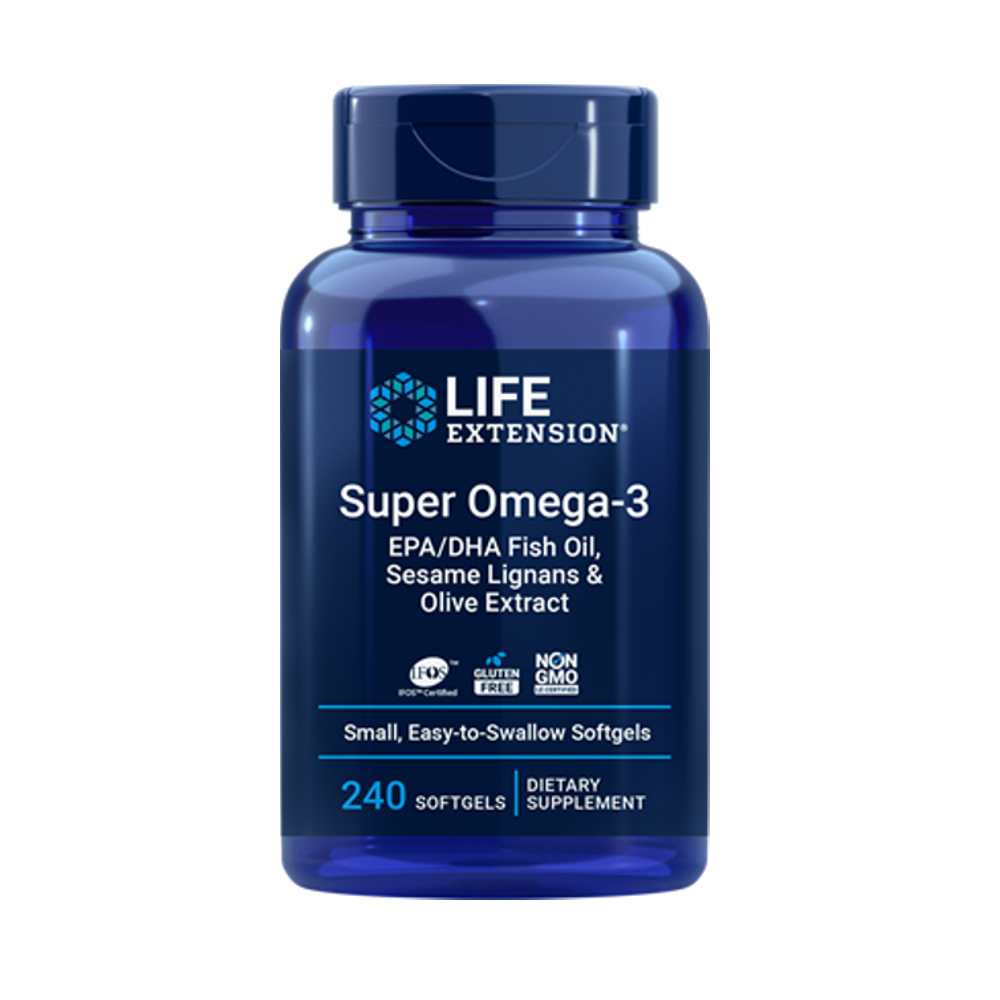 Life Extension Super Omega-3 Epa/dha Fish Oil, Sesame Lignans &amp; Olive Extract 120 Softgels thumbnail 2