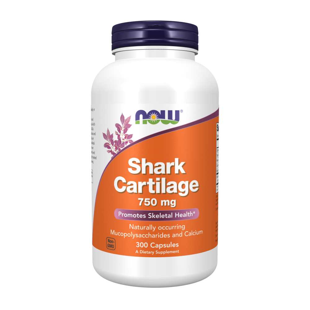 Now Foods Shark Cartilage 750mg – Promotes Skeletal Health – 100 Capsules thumbnail 2