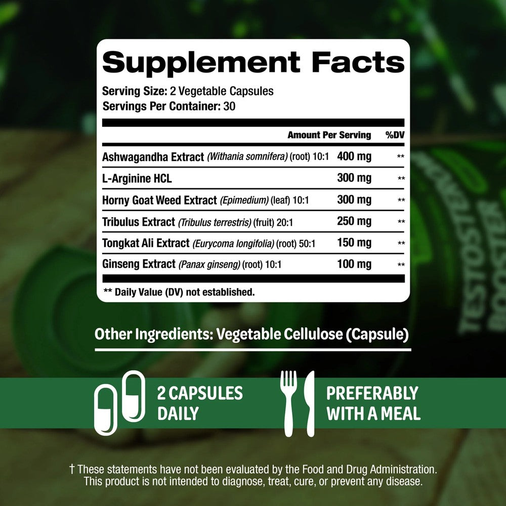 SLADAK NATURALS Testosterone Booster for Men – Supports Energy, Stamina &amp; Lean Muscle thumbnail 2