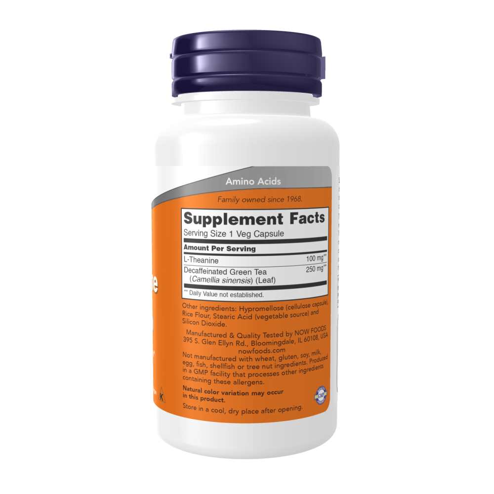 Now Foods L-Theanine 100 Mg – 90 Veg Capsules thumbnail 2