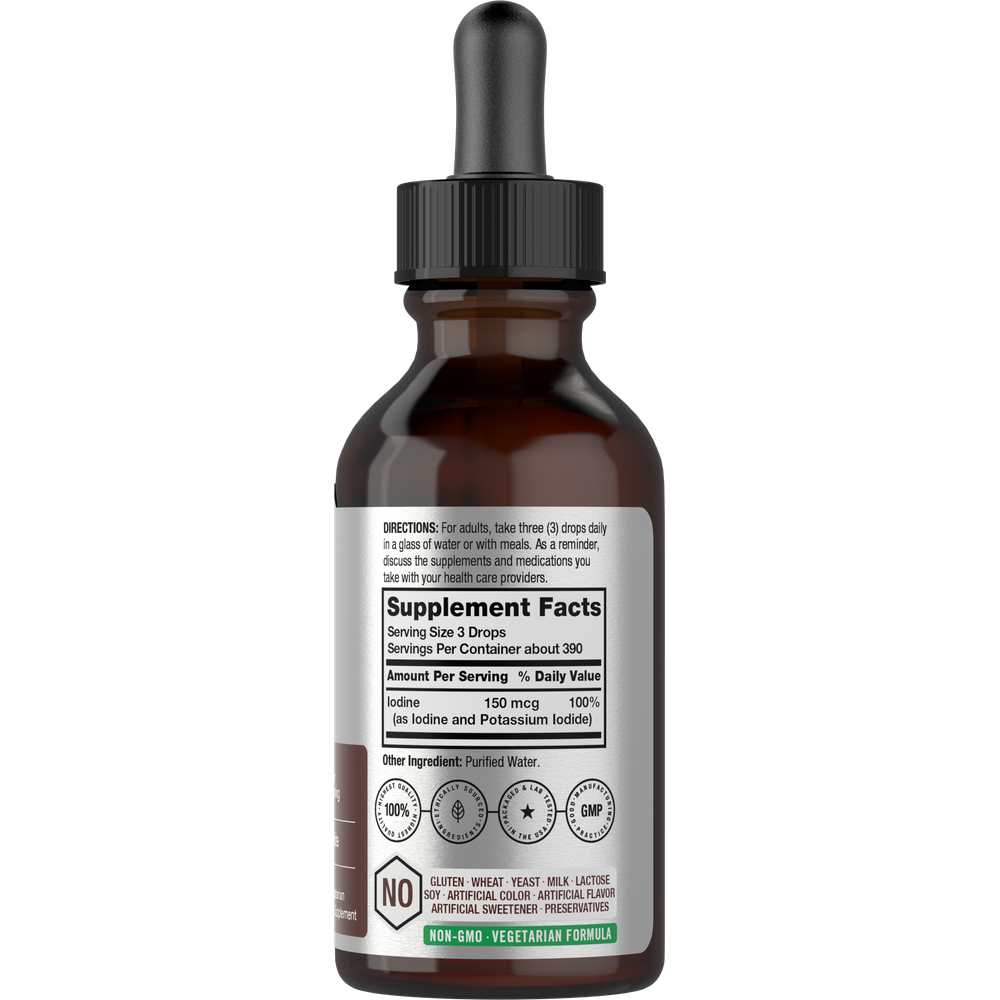Horbäach Iodine Drops 150mcg | 2oz Liquid thumbnail 2
