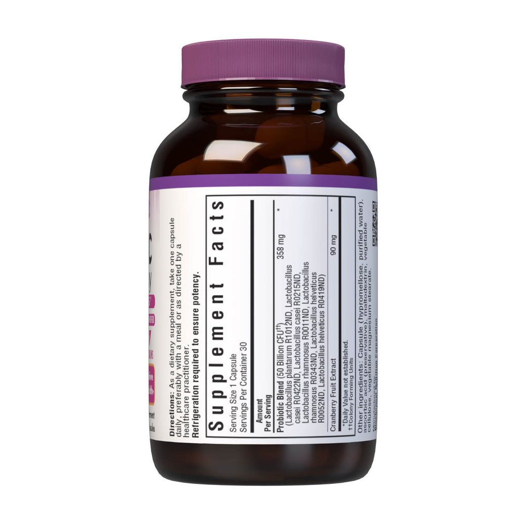 Bluebonnet Nutrition Ladies' Probiotic &amp; Prebiotic 50 Billion &amp; Cranberry 30 Caps thumbnail 2