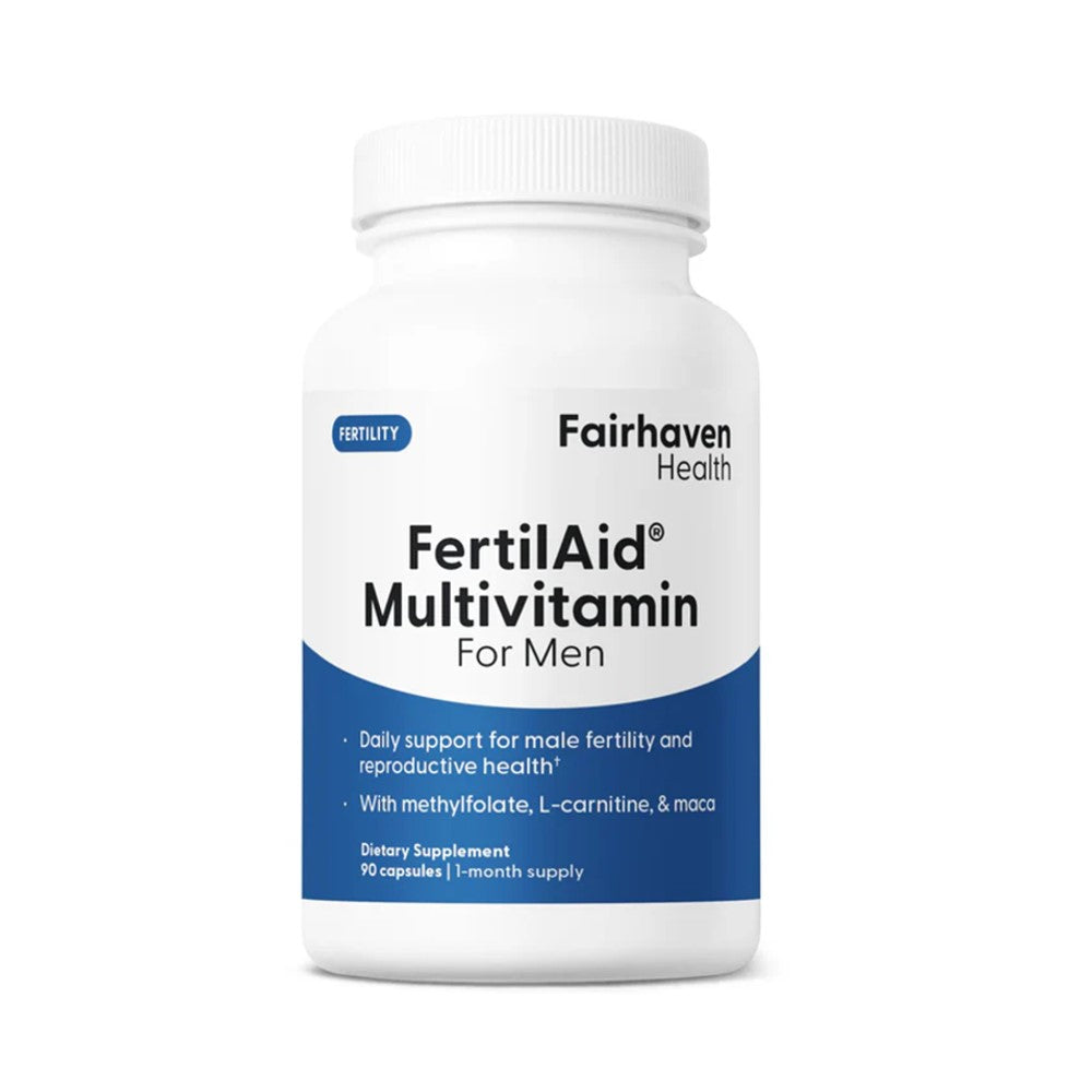 Fairhaven Health FertilAid® for Men – Daily Fertility &amp; Reproductive Health Support Multivitamin with Methylfolate, L-Carnitine &amp; Moco | 90 Capsules – 1-Month Supply thumbnail 2
