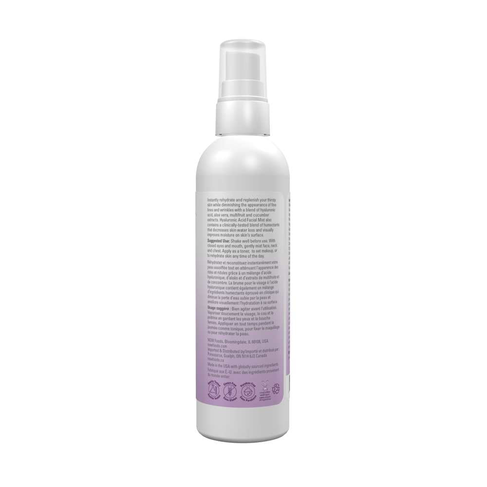Now Foods Hyaluronic Acid – Hydrating &amp; Refreshing Facial Mist – Skin Rejuvenation Spray – 118 M L thumbnail 2