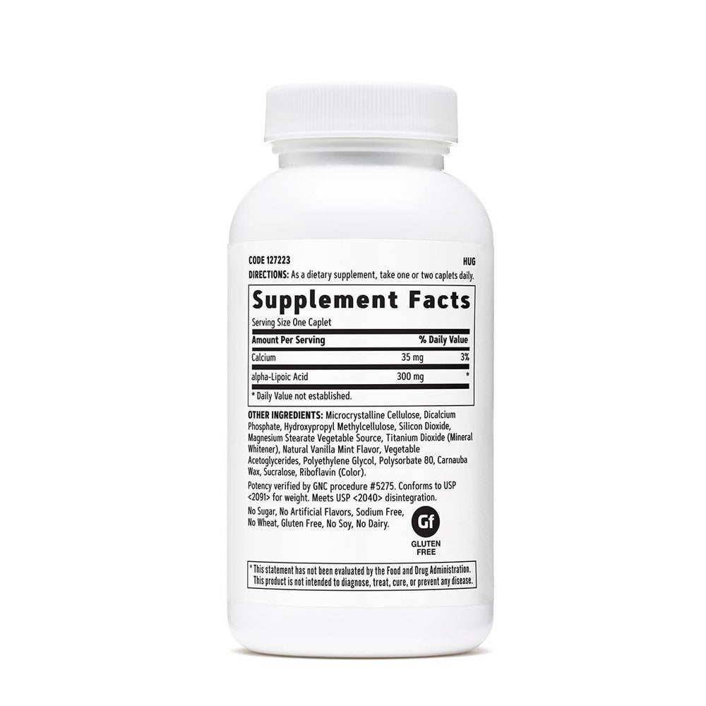 GNC Alpha-Lipoic Acid 300mg – Antioxidant &amp; Energy Support | 60 Capsules thumbnail 2
