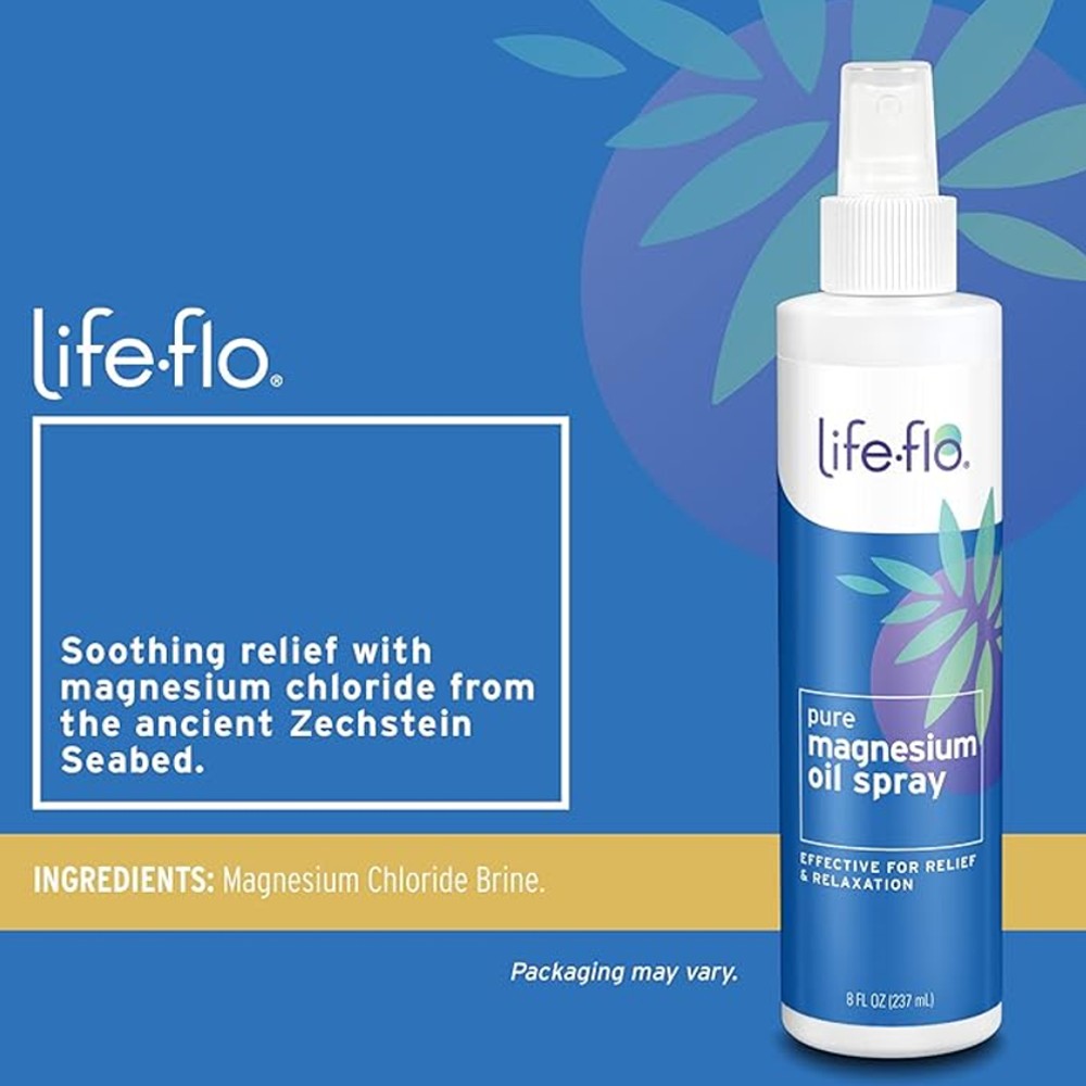 Life-Flo Pure Magnesium Oil Spray – Fast Relief &amp; Deep Relaxation (237ml) thumbnail 2