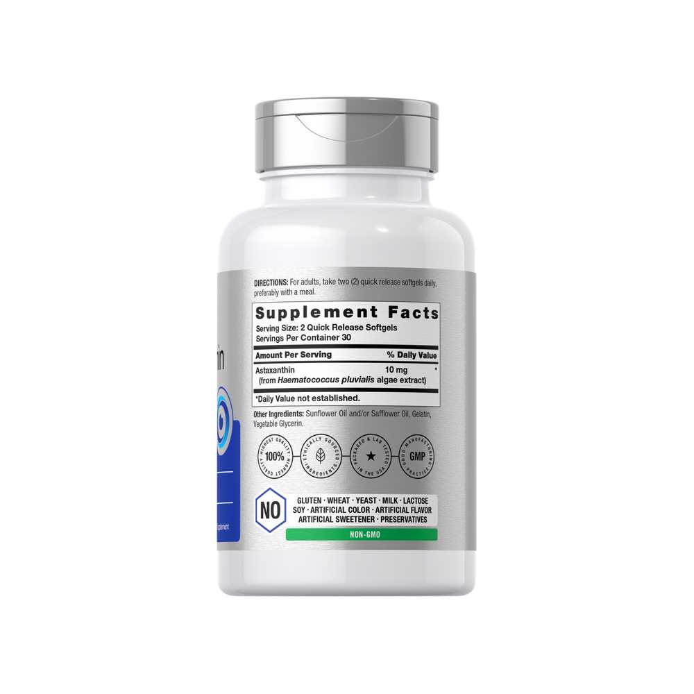 Horbäach Astaxanthin 10mg per Serving | 60 Softgels thumbnail 2