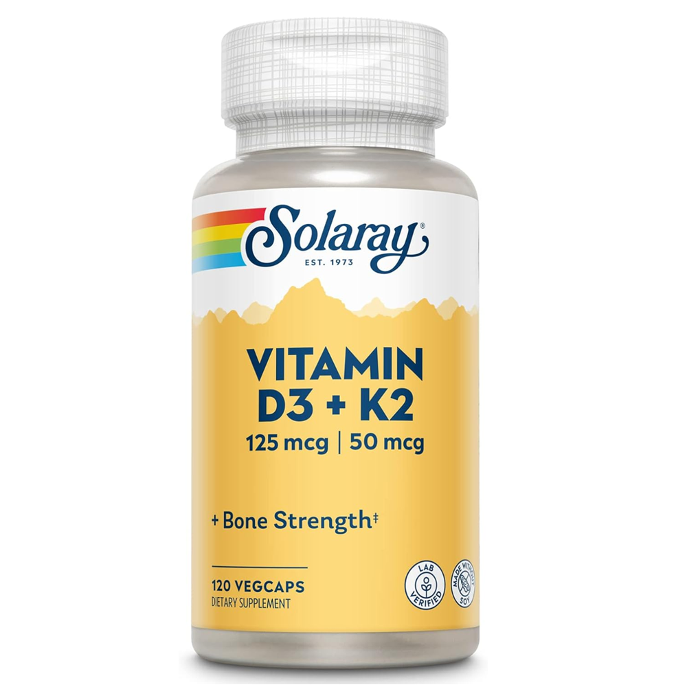 Solaray Vitamin D3 + K2 – Bone &amp; Heart Health thumbnail 4