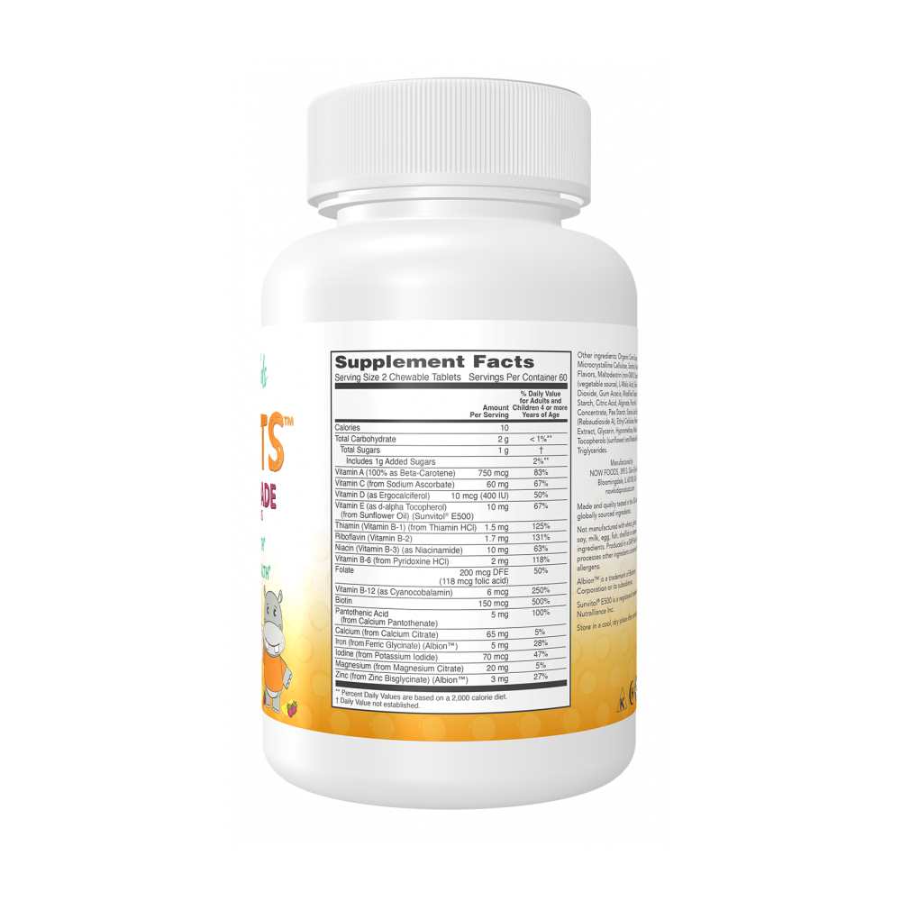 Now Foods Kid Vits – Immune &amp; Bone Health Support – 120 Chewable Tablet thumbnail 2