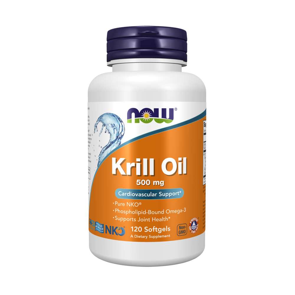 Now Foods Krill Oil 500mg – Pure Nko® Omega-3 for Heart &amp; Joint Support – 60 Softgels thumbnail 2