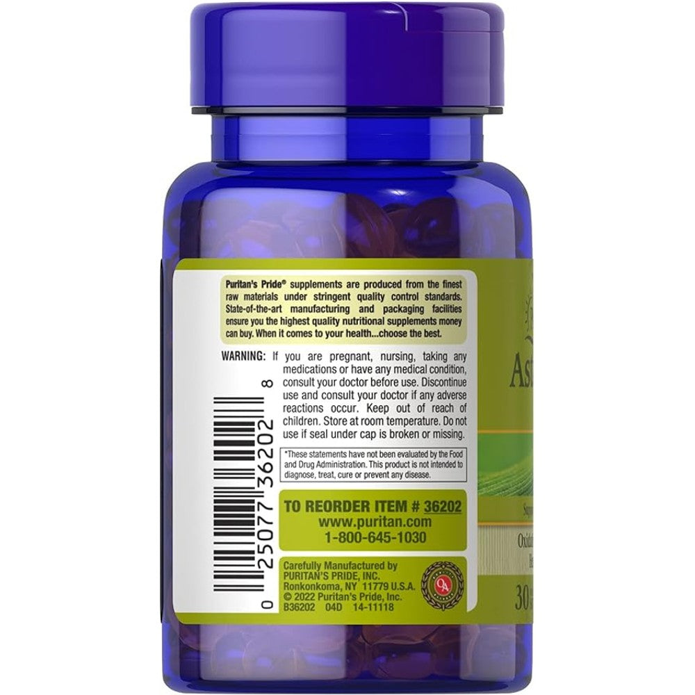 Puritan's Pride Astaxanthin 5mg - Antioxidant &amp; Skin Aging Support thumbnail 2