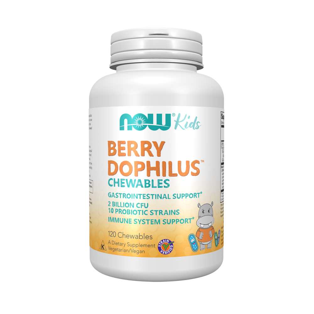 Now Foods Berry Dophilus – 10 Probiotic Strains – Immune &amp; Digestive Support – 60 Chewables thumbnail 2