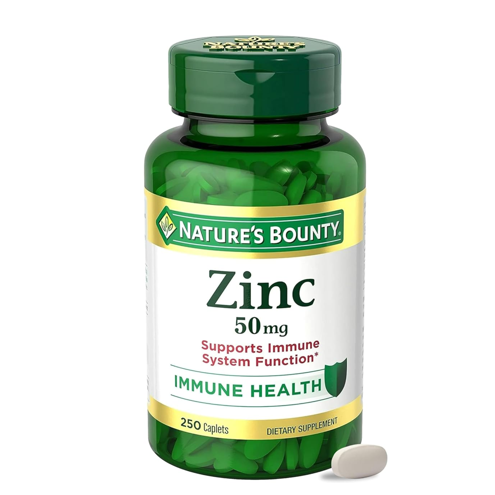 Nature's Bounty Zinc 50mg – Immune Support &amp; Wellness, 100 Caplets thumbnail 3