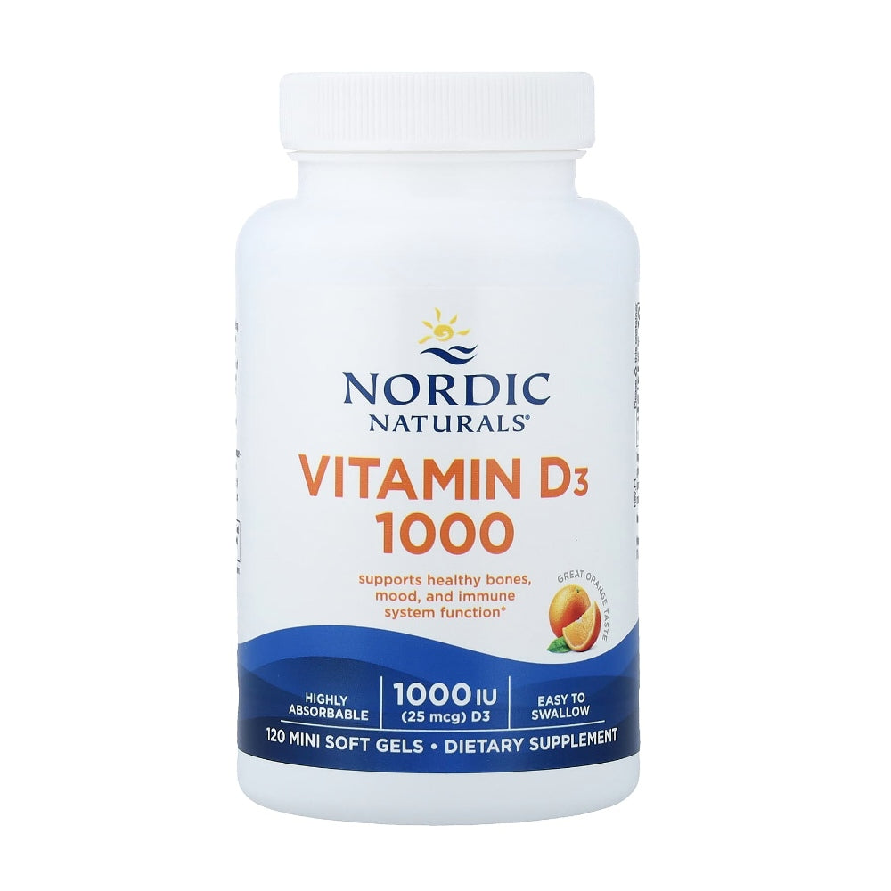 Nordic Naturals Vitamin D3 1000 Iu (25 Mcg) – Bone, Mood &amp; Immune Support – 120 Mini Softgels thumbnail 3