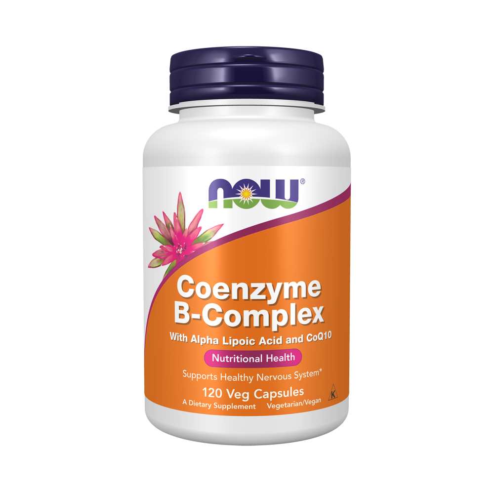 Now Foods Co-Enzyme B-Complex with Co Q10 &amp; Alpha Lipoic Acid – 60 Capsules thumbnail 2