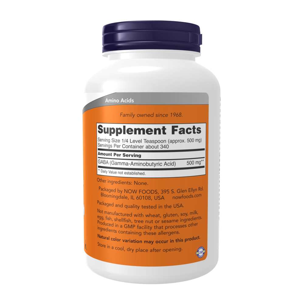 Now Foods Gaba Powder – Pure Gamma-Aminobutyric Acid – Stress &amp; Relaxation Support – 170g thumbnail 2