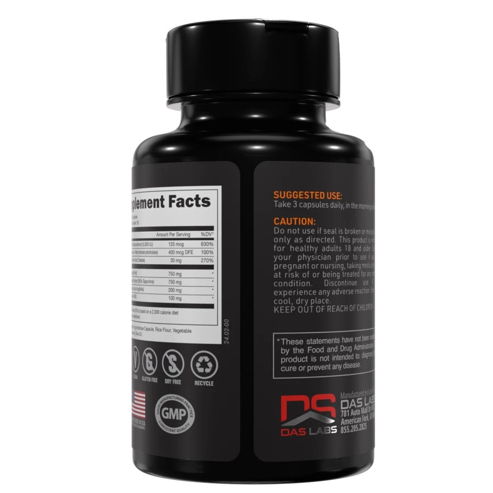 Bucked Up RUT Testosterone Booster - Peak Body Composition, Stamina &amp; Superior Sex Drive - All-Natural Formula - 90 Capsules - DAS Labs Dietary Supplement thumbnail 2