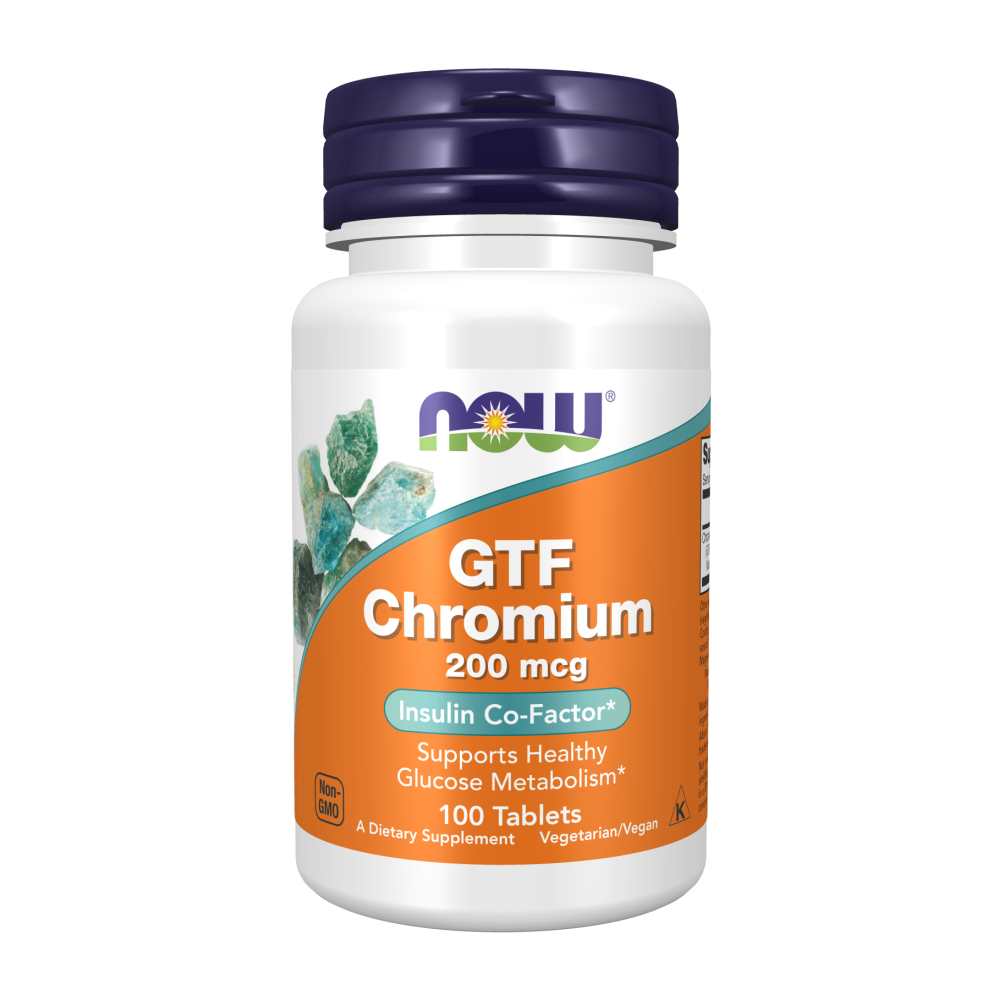 Now Foods Gtf Chromium 200mcg – Insulin Co-Factor &amp; Glucose Metabolism Support (250 Vegan Tablets) thumbnail 2