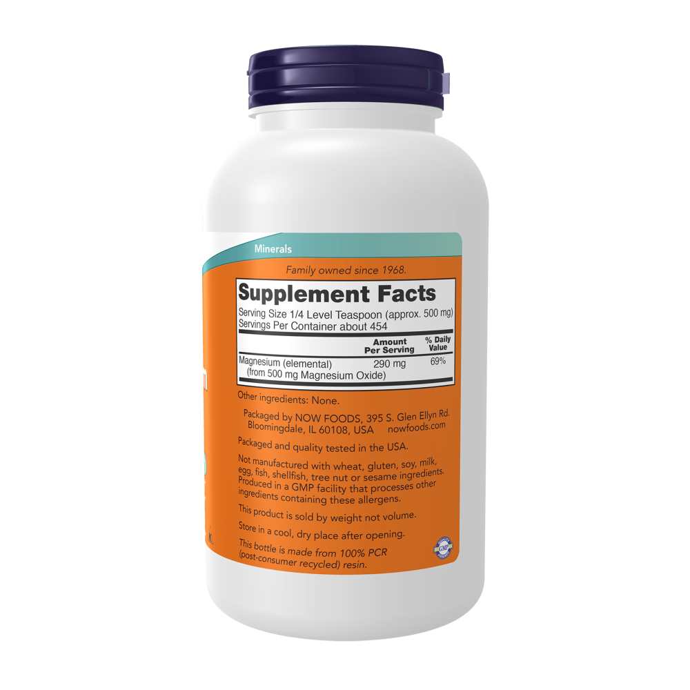 Now Foods Magnesium Oxide Powder – Nervous System &amp; Metabolic Support – 8 Oz (227 G) thumbnail 2