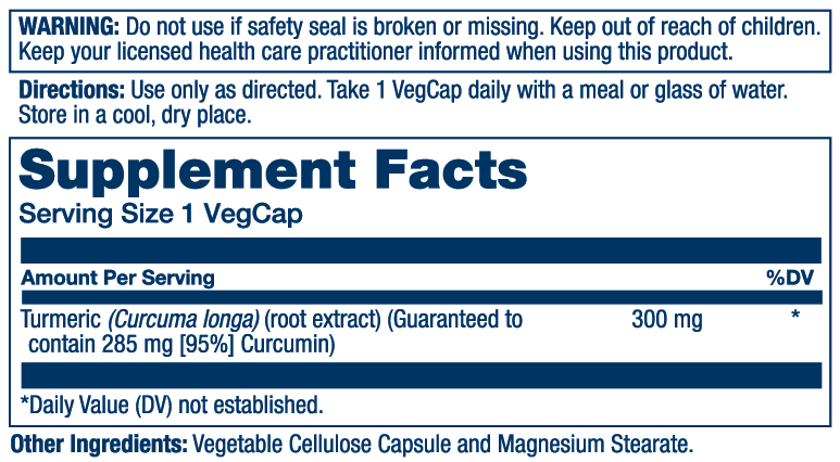 Solaray Turmeric Root Extract 300mg 60 Caps thumbnail 2