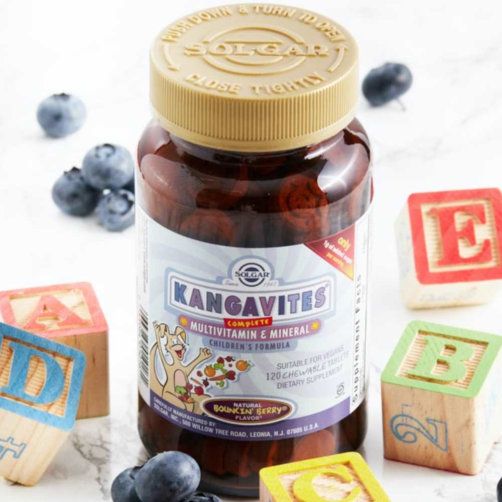 Solgar Kangavites® Multivitamin &amp; Mineral Chewable 120 Tablets – Bouncin’ Berry® Flavor thumbnail 2