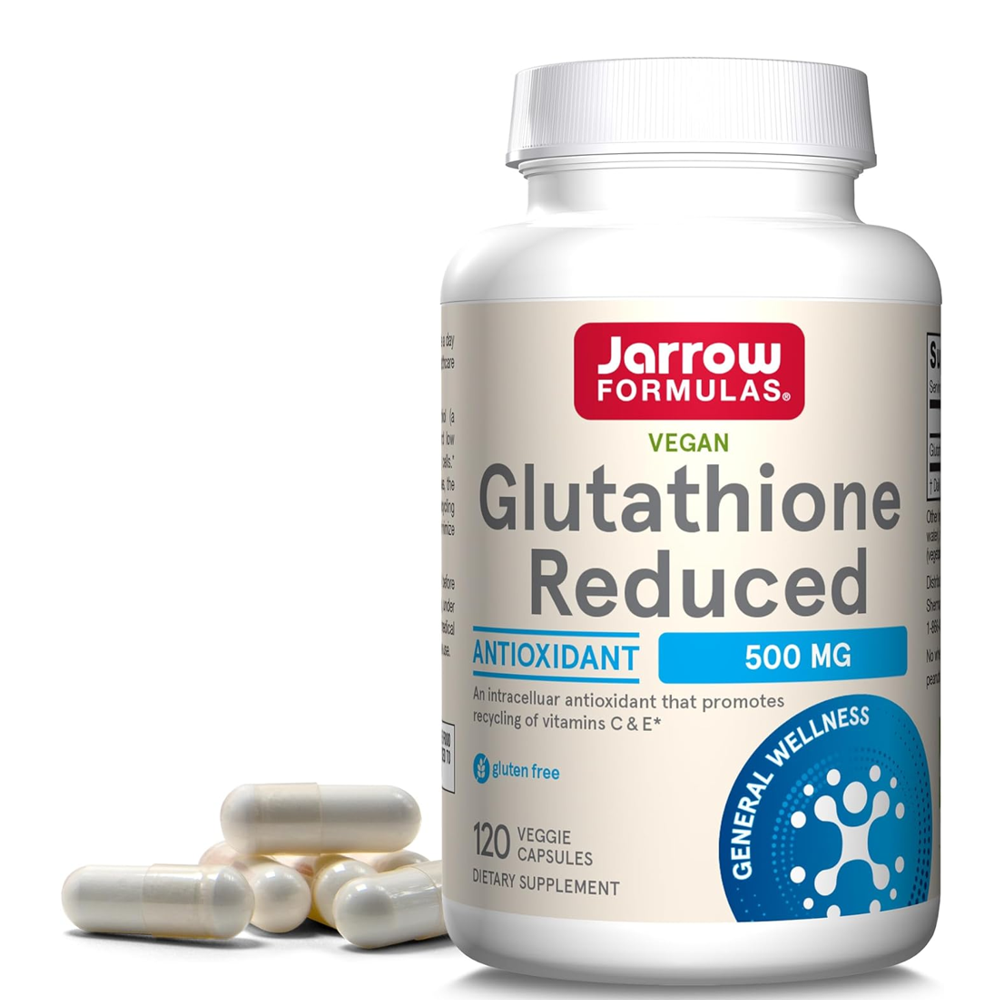Jarrow Formulas Vegan Glutathione Reduced 500mg – Antioxidant &amp; Cellular Support | 60 Veggie Capsules thumbnail 3