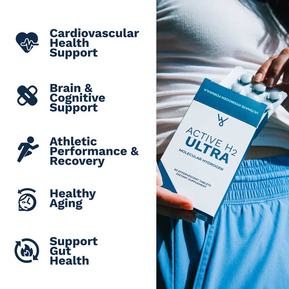 Active H2 Ultra by Water and Wellness – Molecular Hydrogen Tablets | 30 Count | Effervescent Antioxidant Support thumbnail 2