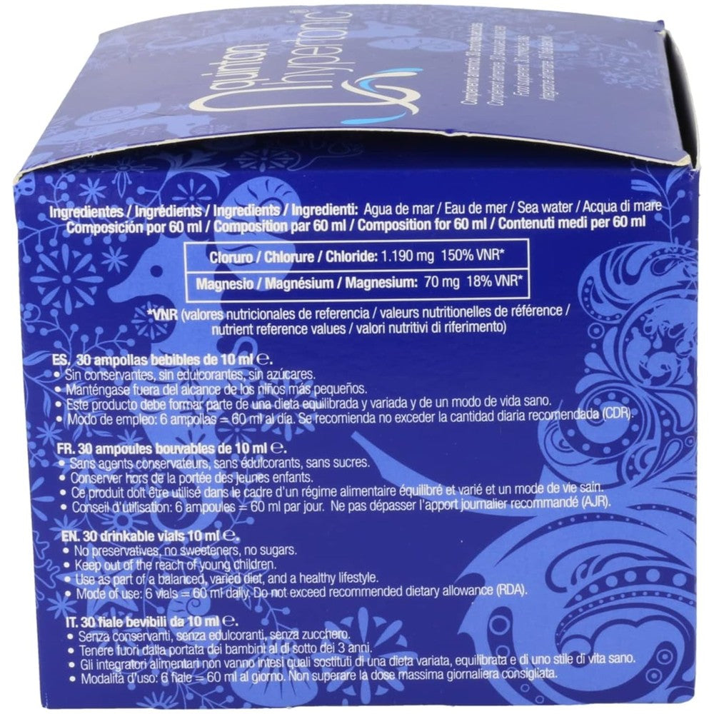 Quinton Hypertonic 300ml with Magnesium - Ampoules for Energy &amp; Vitality thumbnail 3