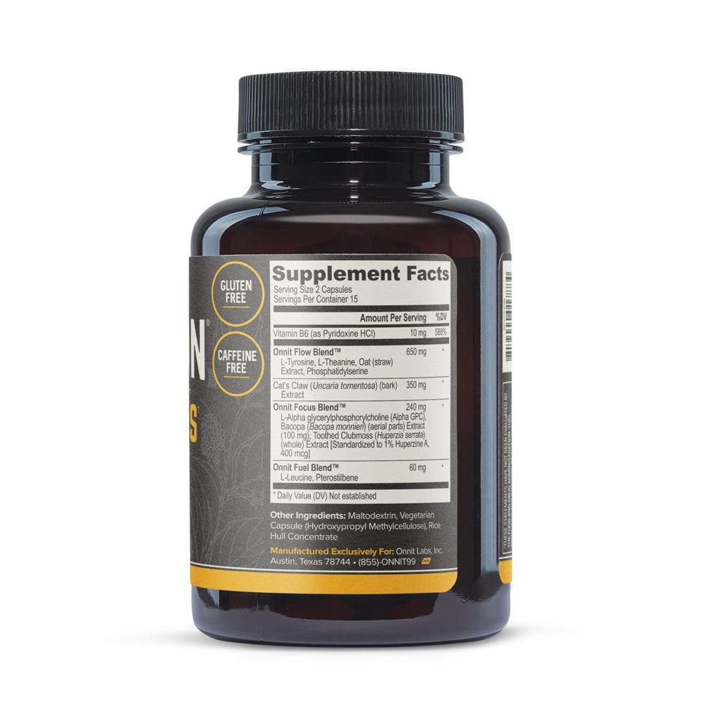 Onnit Alpha Brain Nootropics by Joe Rogan - Vegan Capsules for Memory &amp; Focus Support (90 Count thumbnail 2