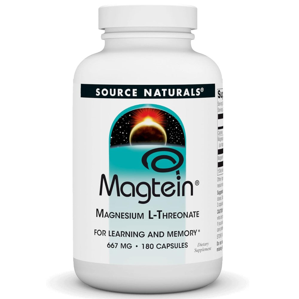 Source Naturals Magtein® Magnesium L-Threonate 667mg – Learning &amp; Memory Support | 90 Capsules thumbnail 7