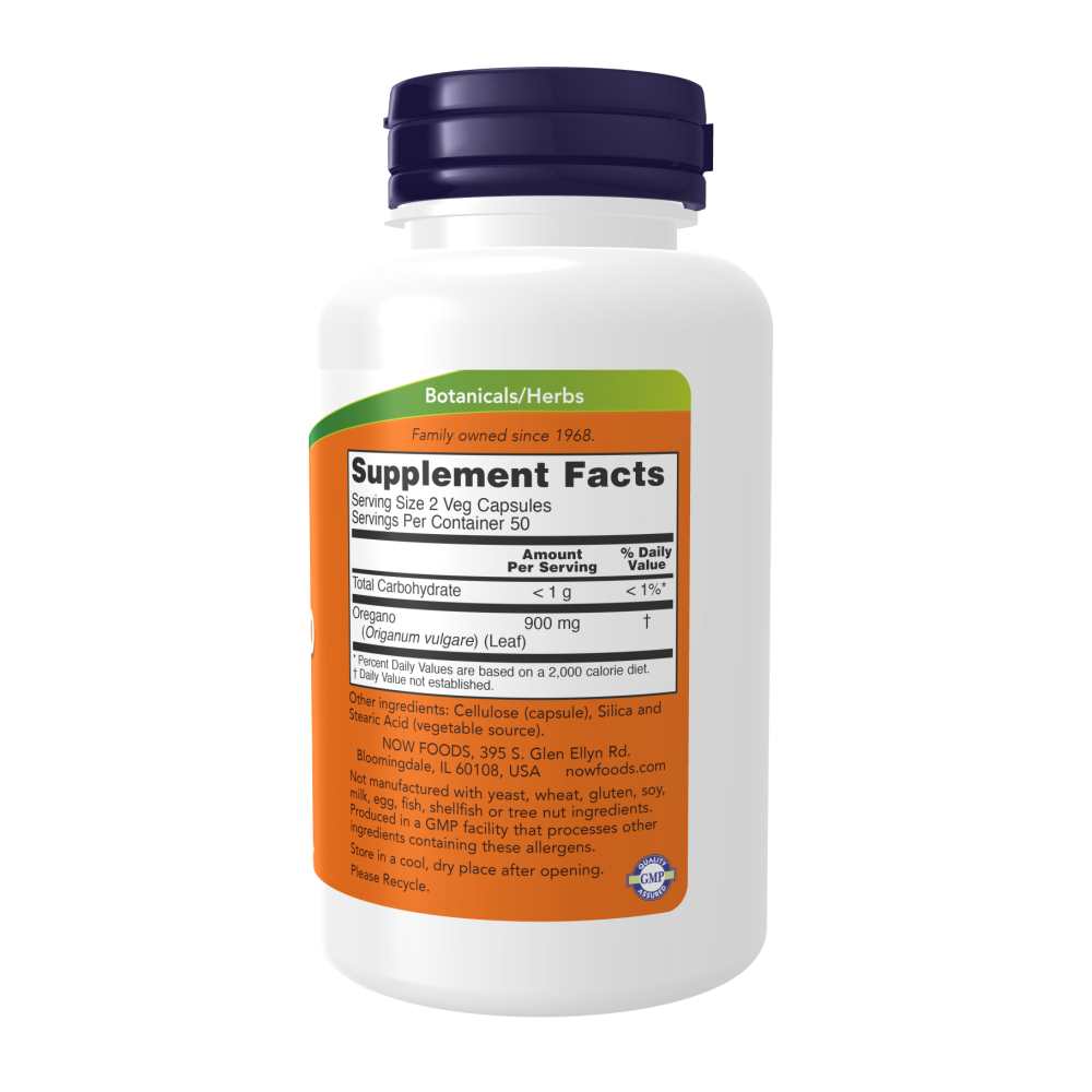 Now Foods Oregano 450 Mg – 100 Veg Capsules thumbnail 2