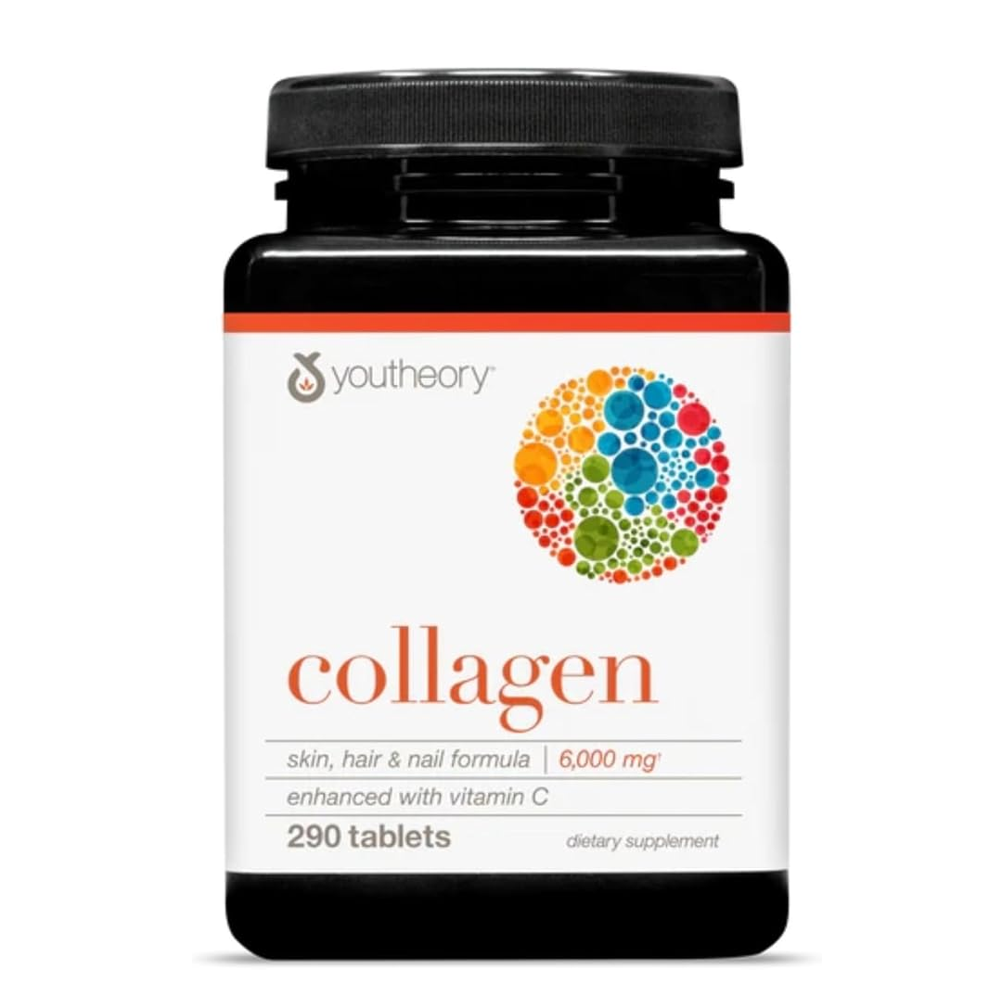 Youtheory Collagen – Skin, Hair &amp; Nail Formula 6000mg with Vitamin C, 290 Tablets thumbnail 4