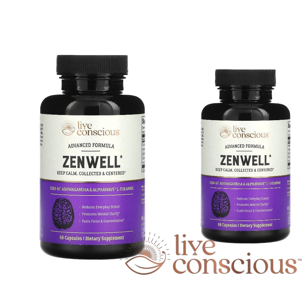 Zen Well Ashwagandha Advanced Formula | Stress Relief &amp; Focus | 60 Capsules. thumbnail 4