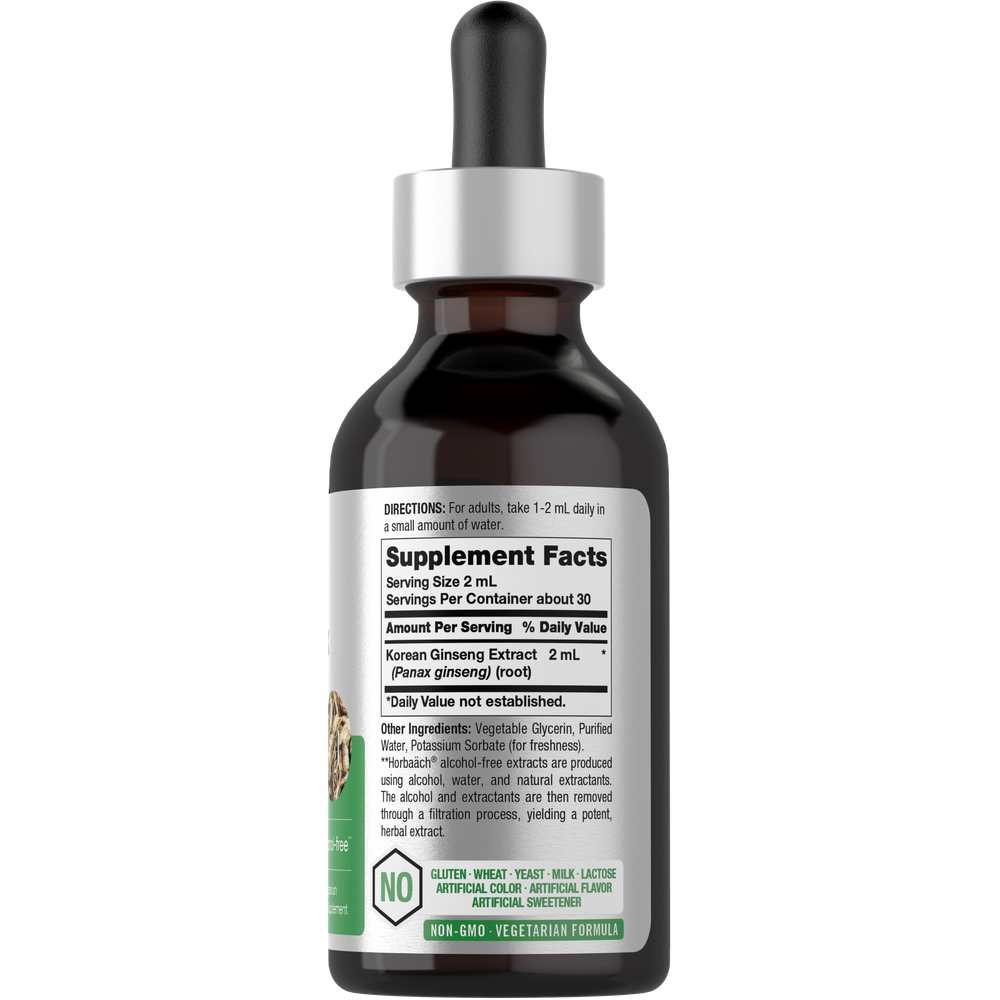 Horbäach Korean Red Ginseng Extract | 2oz Liquid thumbnail 2