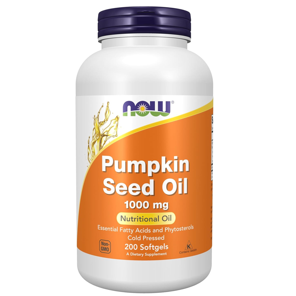 Now Foods Pumpkin Seed Oil 1000mg, Cold Pressed, Essential Fatty Acids &amp; Phytosterols, Non-Gmo, 100 Softgels thumbnail 3