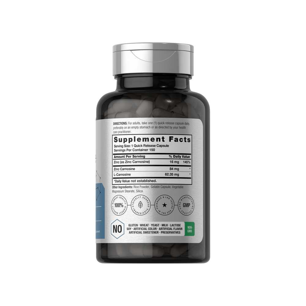 Horbäach Zinc Carnosine 84mg | 150 Capsules thumbnail 2