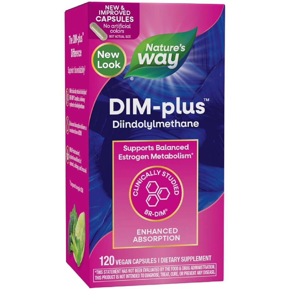 Nature’s Way DIM-plus™ Diindolylmethane - Enhanced BR-DIM for Balanced Estrogen Support thumbnail 4