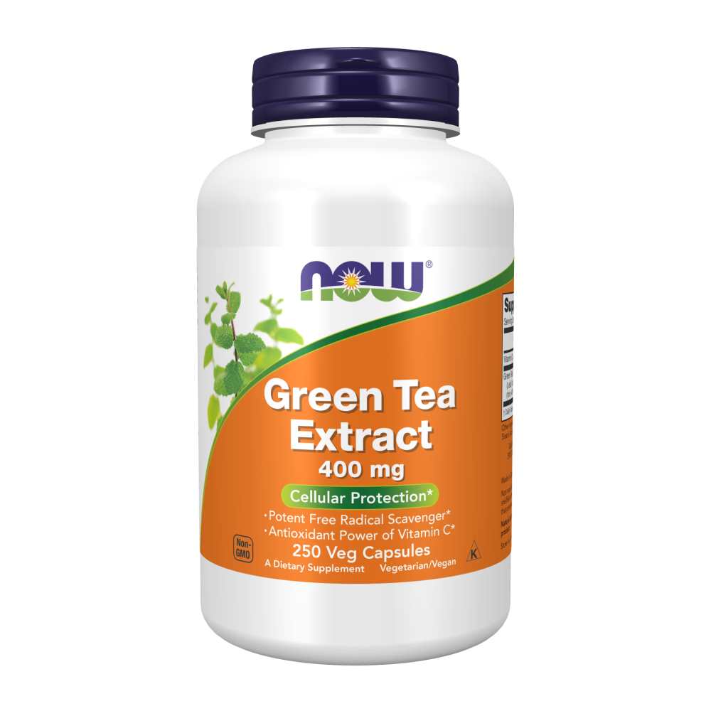 NOW Green Tea Extract 400mg – Cellular Protection &amp; Antioxidant Support | 100 Veg Capsules thumbnail 2