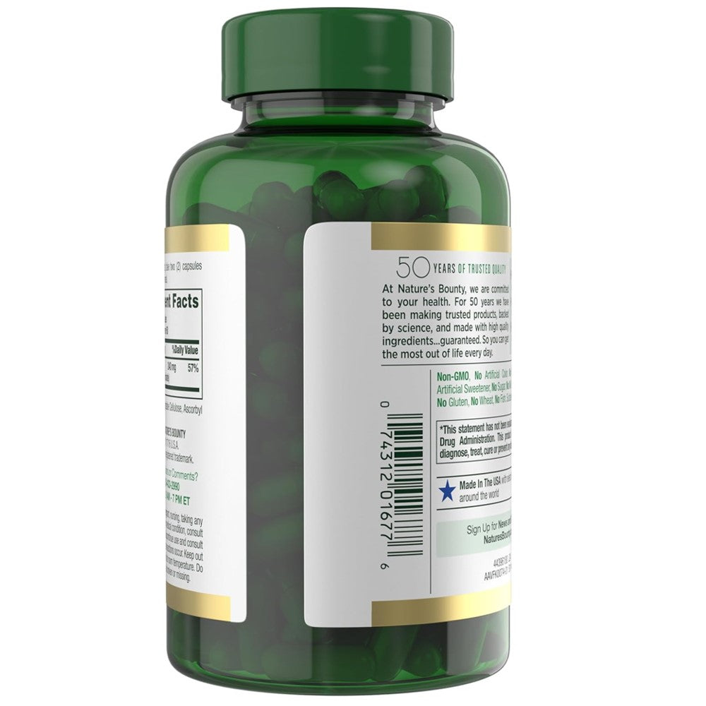 Magnesium Glycinate – Nature's Bounty 240MG Relaxation and Bone, Heart &amp; Nerve Health – Non-GMO, Gluten-Free thumbnail 5