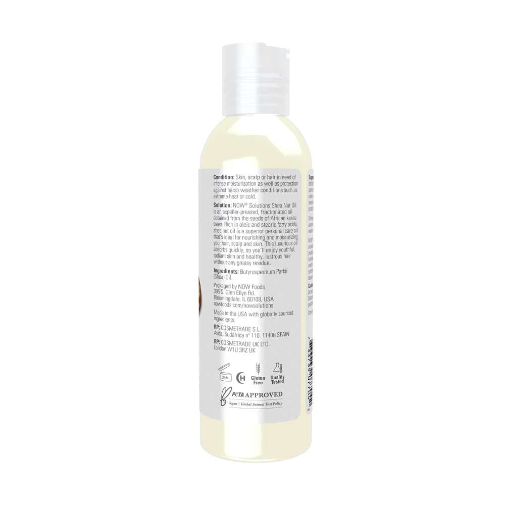 Now Foods Shea Nut Oil – 100% Pure &amp; Moisturizing – Nourishing Skin &amp; Hair Oil – 118 M L thumbnail 2